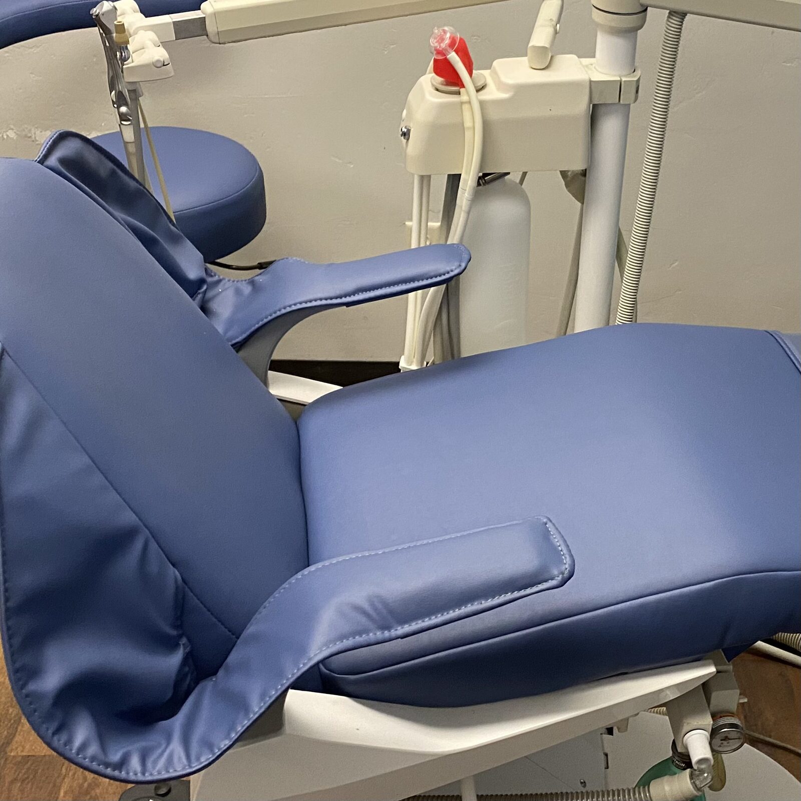 Reupholstered medical seating